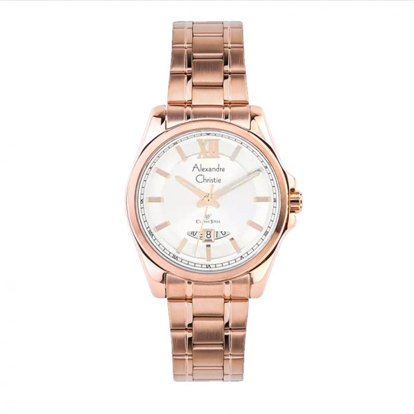 Alexandre Christie AC 8473 Rosegold White Lady LDBRGSL